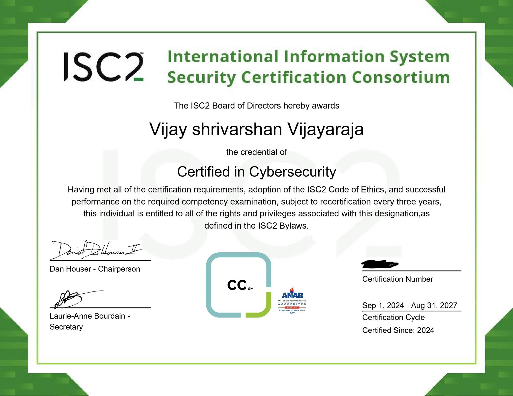 ISC2 Certification
